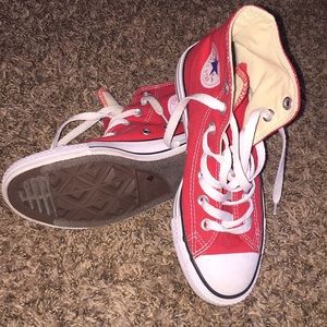 Red Converse Hightops